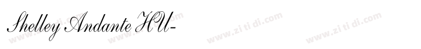 Shelley Andante HU字体转换